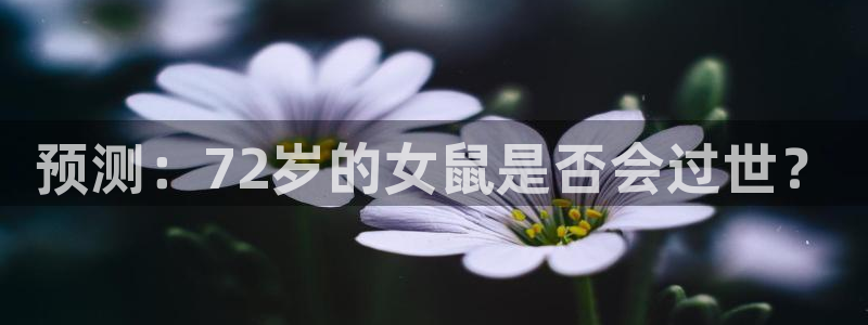 奇亿娱乐体育注册代理：预测：72岁的女鼠是否会过世？