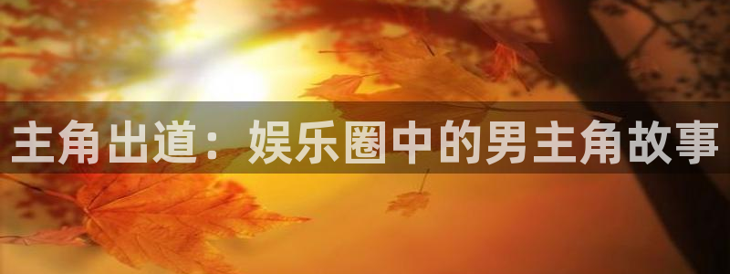 奇亿娱乐凯捷平台注册链接：主角出道：娱乐圈中的男主角故事